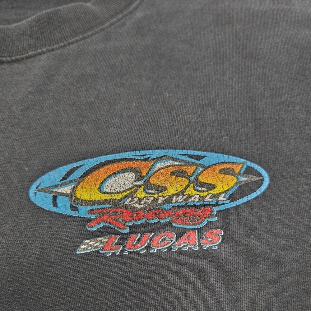 Vintage Lucas Oil Racing T Shirt Mens Large Black NHRA Graphic USA Tee - Picture 3 of 7